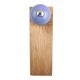 Slate Blue Round Ceramic Wooden Door Stopper